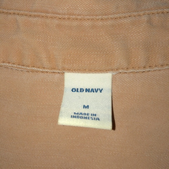 yellow button up denim jacket shirt - Picture 2 of 2